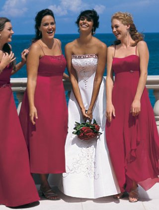 A-line strapless Semi-Cathedral Train Wedding Dresses (yz0295)