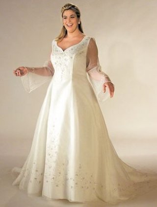 Princess Sweetheart Semi-cathedral Train Wedding Dresses (yz0333)