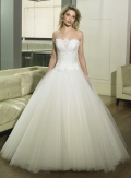 A-line Strapless Ballgown Tulle Wedding Dresses (yz0451)