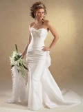 Strapless Mock Two-piece Sweetheart Wedding Dresses (SR0177)