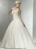 Two-piece Strapless Sweetheart Sweep Train Taffeta Wedding Dress (SR0102)