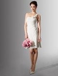 Slim line One Shoulder Wedding Dress (SR0078)