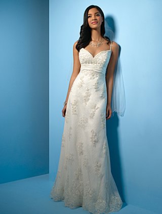 Slim line Sweetheart Floor Length Wedding Dress (SR0091) Slim line Sweetheart Floor Length Wedding Dress (SR0091)