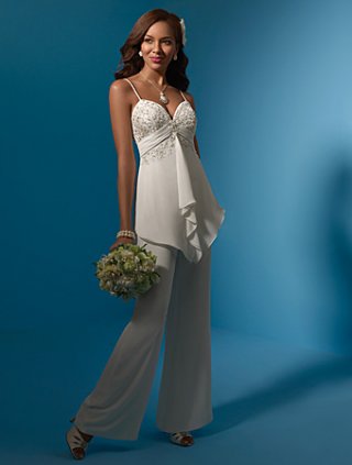 Two-Piece OutfitChiffon Bodice withChiffon Pants (SR0093)