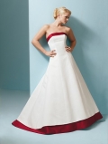 A line StraplessSweep Train Wedding Dress (ST0144)
