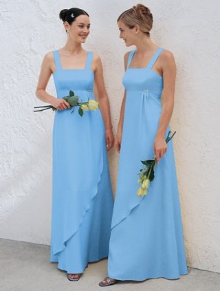 a-line floor length satin dress (je022)