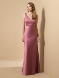 a-line gown satin dress (je039)