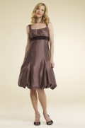 Empire At-the-knee Length Taffeta Bridesmaid Dresses (KB0190)