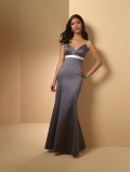 floor length satin dress (je113)