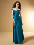 floor length satin dress (je108)