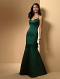 floor length satin dress (je102)