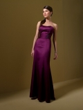 floor length straps satin dress (je090)