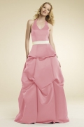 Halter A-line Satin Bridesmaid Dresses (KB0212)