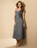 Halter A-line Satin Bridesmaid Dresses (je077)
