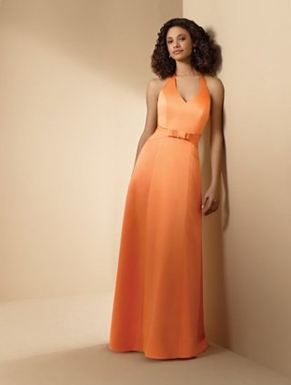 Halter A-line Satin Bridesmaid Dresses (je072)