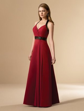 Halter A-line Satin Bridesmaid Dresses (je040)