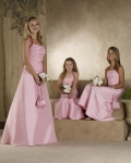 Halter Neckline A-line Satin Bridesmaid Dresses (cf0125)