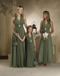 Halter Neckline Chiffon Bridesmaid Dresses (KB0236)