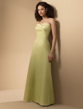Princess Strapless Sweetheart Satin Bridesmaid Dresses (KB0008)