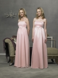 Spaghetti Chiffon Satin Maternity Bridesmaid Dresses (KB0270)