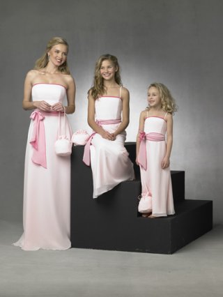Strapless A-line Chiffon Bridesmaid Dresses (KB0262)