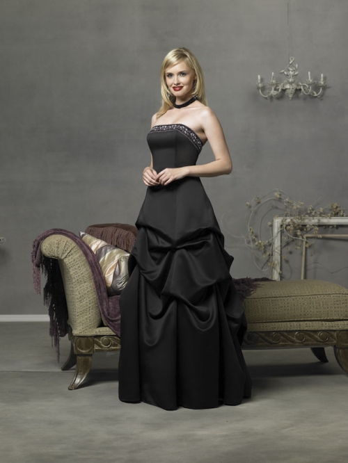strapless a-line gown dress (mj055)