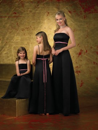 Strapless A-line Satin Bridesmaid Dresses (KB0255)