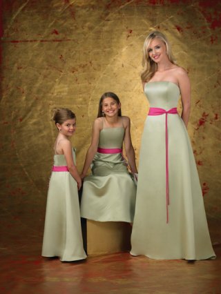 Strapless A-line Satin Bridesmaid Dresses (KB0260)