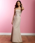 Strapless A-line Satin Bridesmaid Dresses (KB0651)
