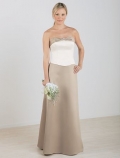 Strapless A-line Satin Bridesmaid Dresses (KB0074)