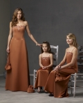 Strapless A-line Satin Bridesmaid Dresses (KB0289)