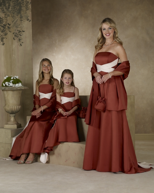 Strapless A-line Satin Bridesmaid Dresses (KB0291)