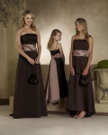 Strapless A-line Satin Bridesmaid Dresses (KB0232)