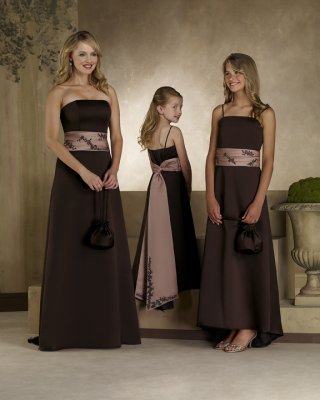 Strapless A-line Satin Bridesmaid Dresses (KB0232)