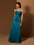 Strapless A-line Satin Bridesmaid Dresses (je131)