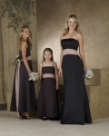 Strapless A-line Satin Bridesmaid Dresses (KB0292)