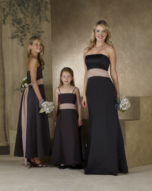 Strapless A-line Satin Bridesmaid Dresses (KB0292)