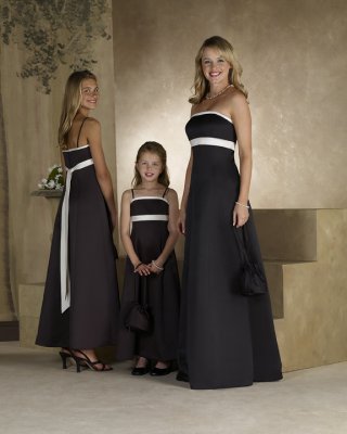 Strapless A-line Satin Bridesmaid Dresses (KB0293)
