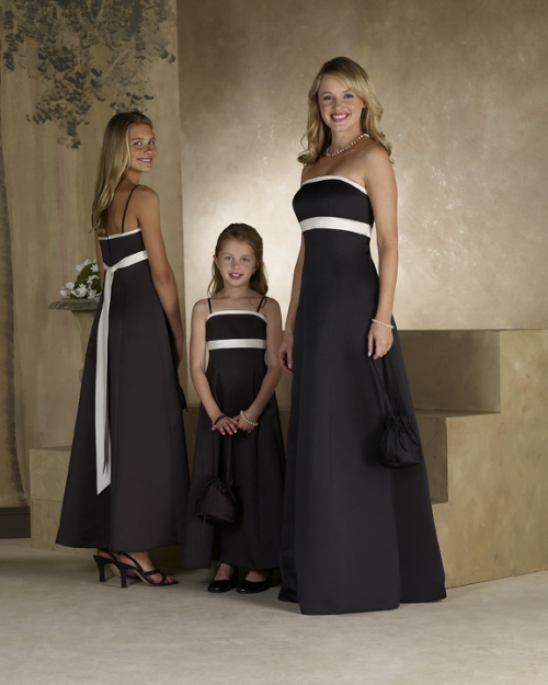 Strapless A-line Satin Bridesmaid Dresses (KB0293)