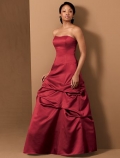 Strapless Ball Room Style Satin Bridesmaid Dresses (KB0027)