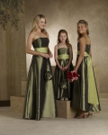 Strapless A-line Taffeta Bridesmaid Dresses (KB0233)