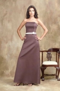 Strapless Floor Length Satin Bridesmaid Dresses (KB0128)