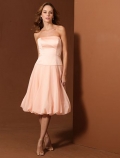 strapless dress with rhinestone (mj051)