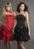 strapless neckline dress (mj077)