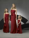 Strapless Sweetheart Neckline Satin Bridesmaid Dresses (KB0264)