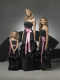 Strapless Pick-up A-line Satin Bridesmaid Dresses (KB0267)