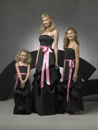 Strapless Pick-up A-line Satin Bridesmaid Dresses (KB0267)