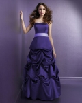 Strapless Pick-up Taffeta Bridesmaid Dresses (KB0669)
