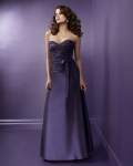 Strapless Slim A-line Sweetheart Satin Bridesmaid Dresses (KB0667)