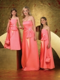 Strapless Tapered A-line Chiffon Bridesmaid Dresses (KB0257)